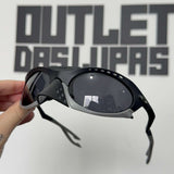 Óculos de Sol Plantaris Premium Preta e Cinza (2X1)