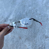 Lupa de Descanso Carbon s/Aro (KIT Vermelho)