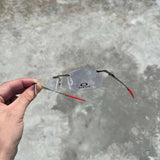 Lupa de Descanso Fina Prata (KIT Vermelho) - (2x1)